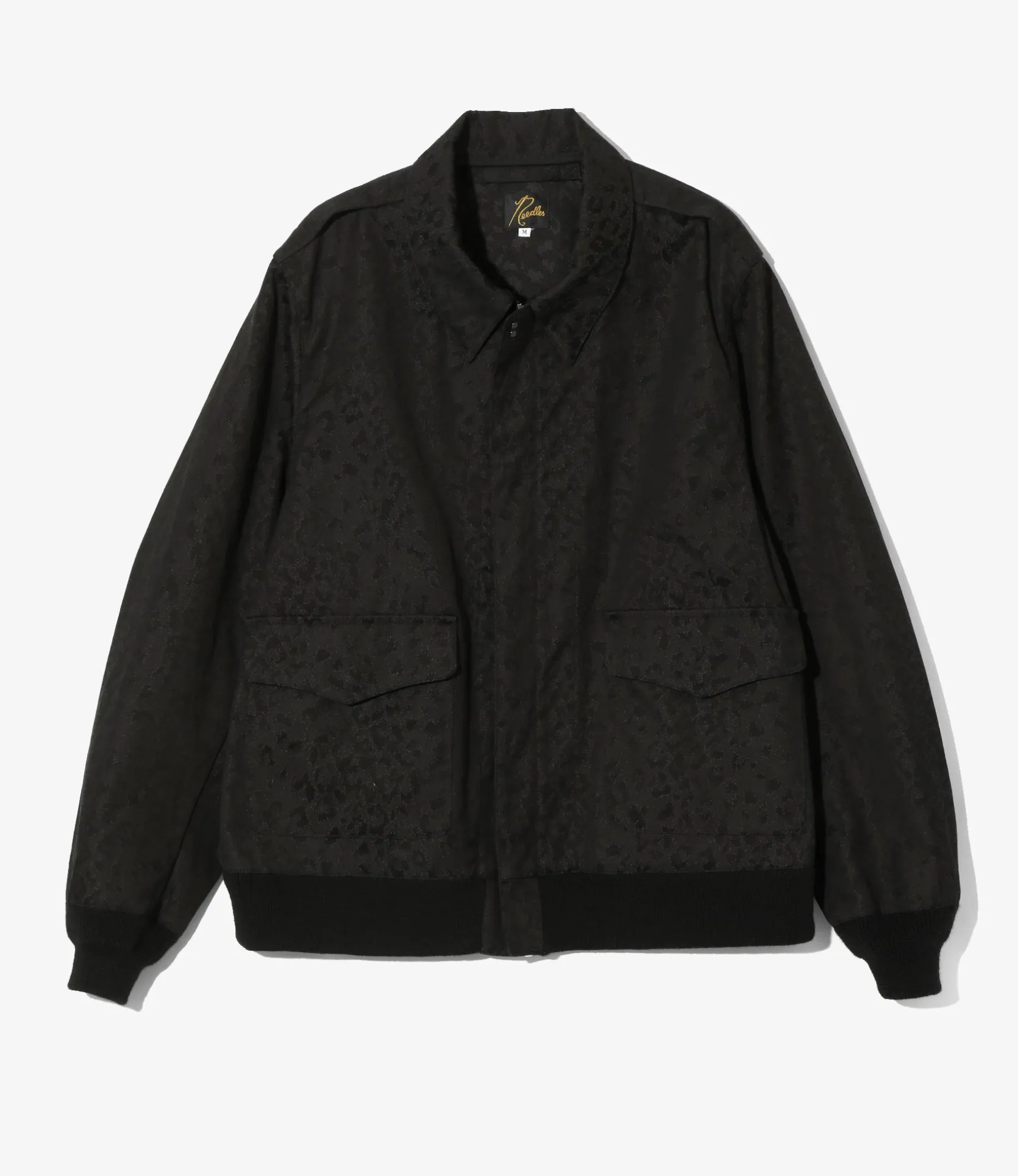 A-2 Jacket - Black - Cotton Leopard Jq