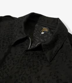 A-2 Jacket - Black - Cotton Leopard Jq