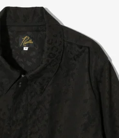 A-2 Jacket - Black - Cotton Leopard Jq