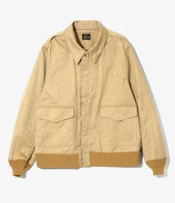 A-2 Jacket - Khaki - Cotton Leopard Jq