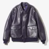 A-2 Jacket - Purple - Cowhide Lthr.