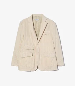 Andover Jacket - Beige Cotton Seersucker Stripe