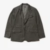 Andover Jacket - Charcoal Worsted Wool Gabardine