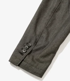Andover Jacket - Charcoal Worsted Wool Gabardine
