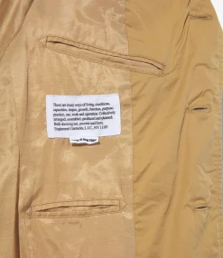 Andover Jacket - Khaki Cotton Superfine Poplin