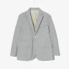 Andover Jacket - Navy Cotton Seersucker Stripe