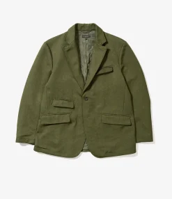 Andover Jacket - Olive Melange Cotton Twill