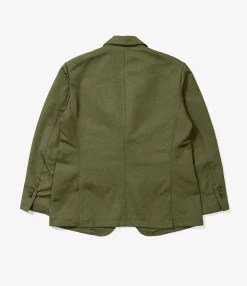 Andover Jacket - Olive Melange Cotton Twill