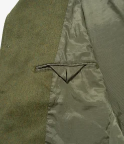Andover Jacket - Olive Melange Cotton Twill