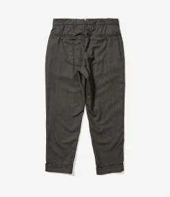 Andover Pant - Charcoal Worsted Wool Gabardine