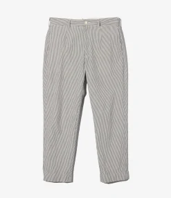 Andover Pant - Navy Cotton Seersucker Stripe