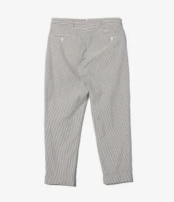 Andover Pant - Navy Cotton Seersucker Stripe