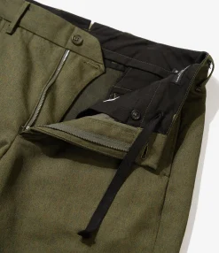 Andover Pant - Olive Melange Cotton Twill