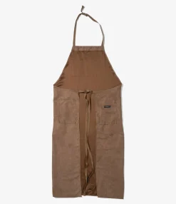 Apron - Khaki Polyester Lt. Weight Fake Suede