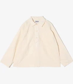Army Pop Over Shirt - Natural Kona Cotton