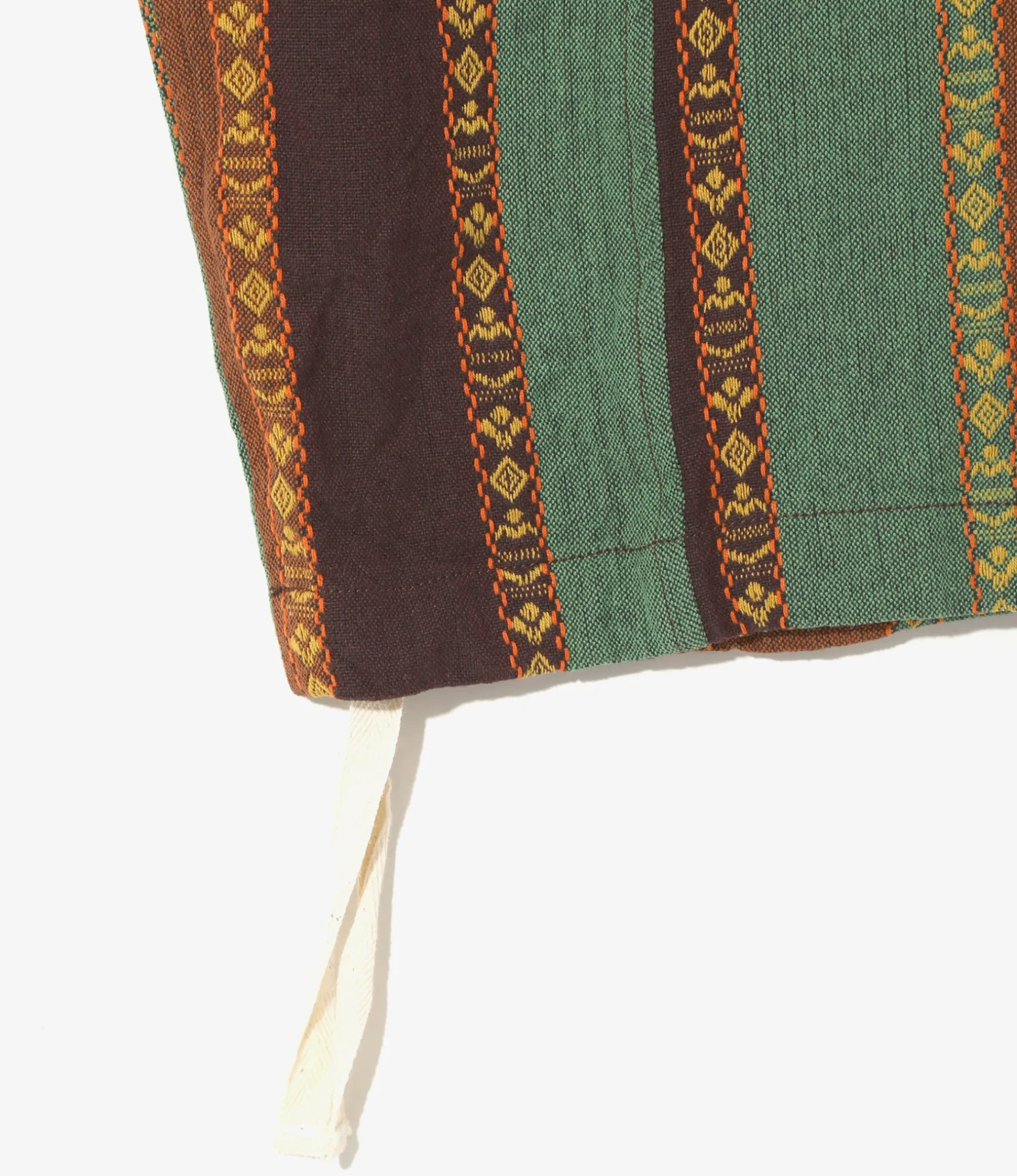 Army String Pant - Brown/Green - Dobby Stripe