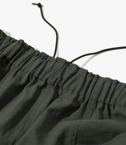 Army String Pant - Green - Poly Oxford