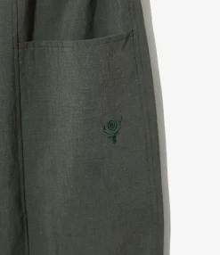 Army String Pant - Green - Poly Oxford
