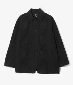 Arrow Jacket - Black - Ripstop Cut Jacquard