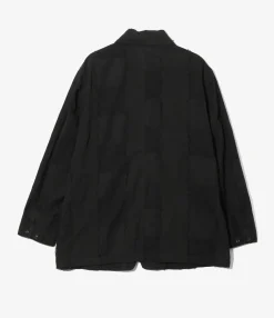 Arrow Jacket - Black - Ripstop Cut Jacquard