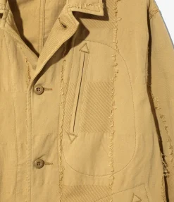 Arrow Jacket - Khaki - Ripstop Cut Jacquard