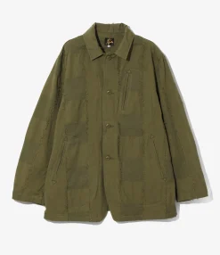 Arrow Jacket - Olive - Ripstop Cut Jacquard