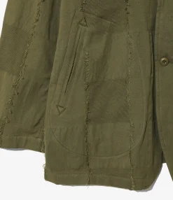 Arrow Jacket - Olive - Ripstop Cut Jacquard