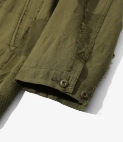 Arrow Jacket - Olive - Ripstop Cut Jacquard