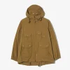 Atlantic Parka - Dk. Khaki Cotton Crosgrain