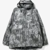 Atlantic Parka - Silver Nylon Shadow Print