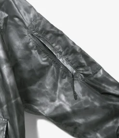 Atlantic Parka - Silver Nylon Shadow Print