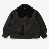 B3 Jacket - Black Polyester Fake Suede