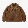 B3 Jacket - Brown Polyester Fake Suede