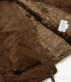 B3 Jacket - Brown Polyester Fake Suede
