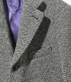 3B Jacket - White - W/N Herringbone