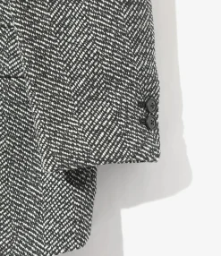 3B Jacket - White - W/N Herringbone