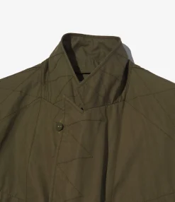 Bedford Jacket - Olive Coated Cotton Cloth