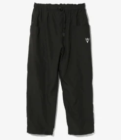 Belted C.S. Pant - Black - Poly Taffeta