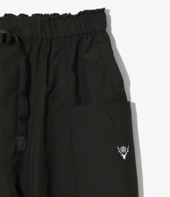 Belted C.S. Pant - Black - Poly Taffeta
