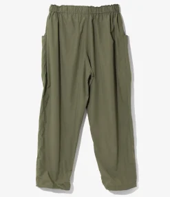 Belted C.S. Pant - Olive - Poly Taffeta