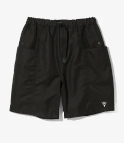 Belted C.S. Short - Black - C/PE Twill