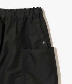 Belted C.S. Short - Black - C/PE Twill