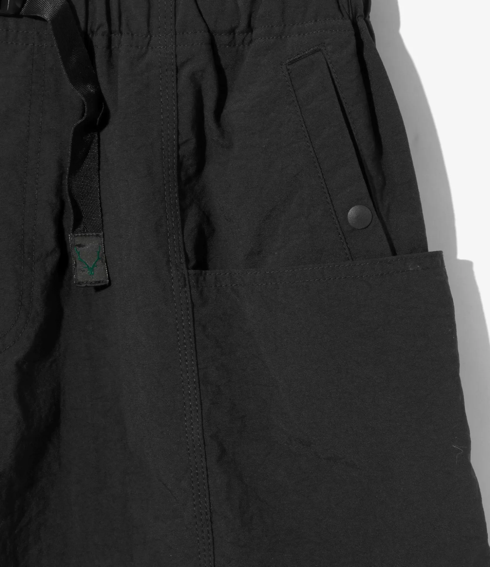 Belted C.S. Short - Black - Nylon Oxford