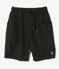 Belted C.S. Short - Black - Poly Taffeta