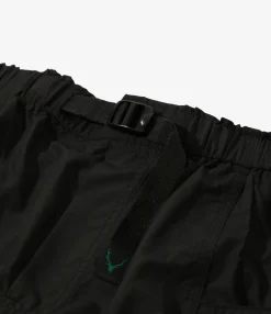 Belted C.S. Short - Black - Poly Taffeta