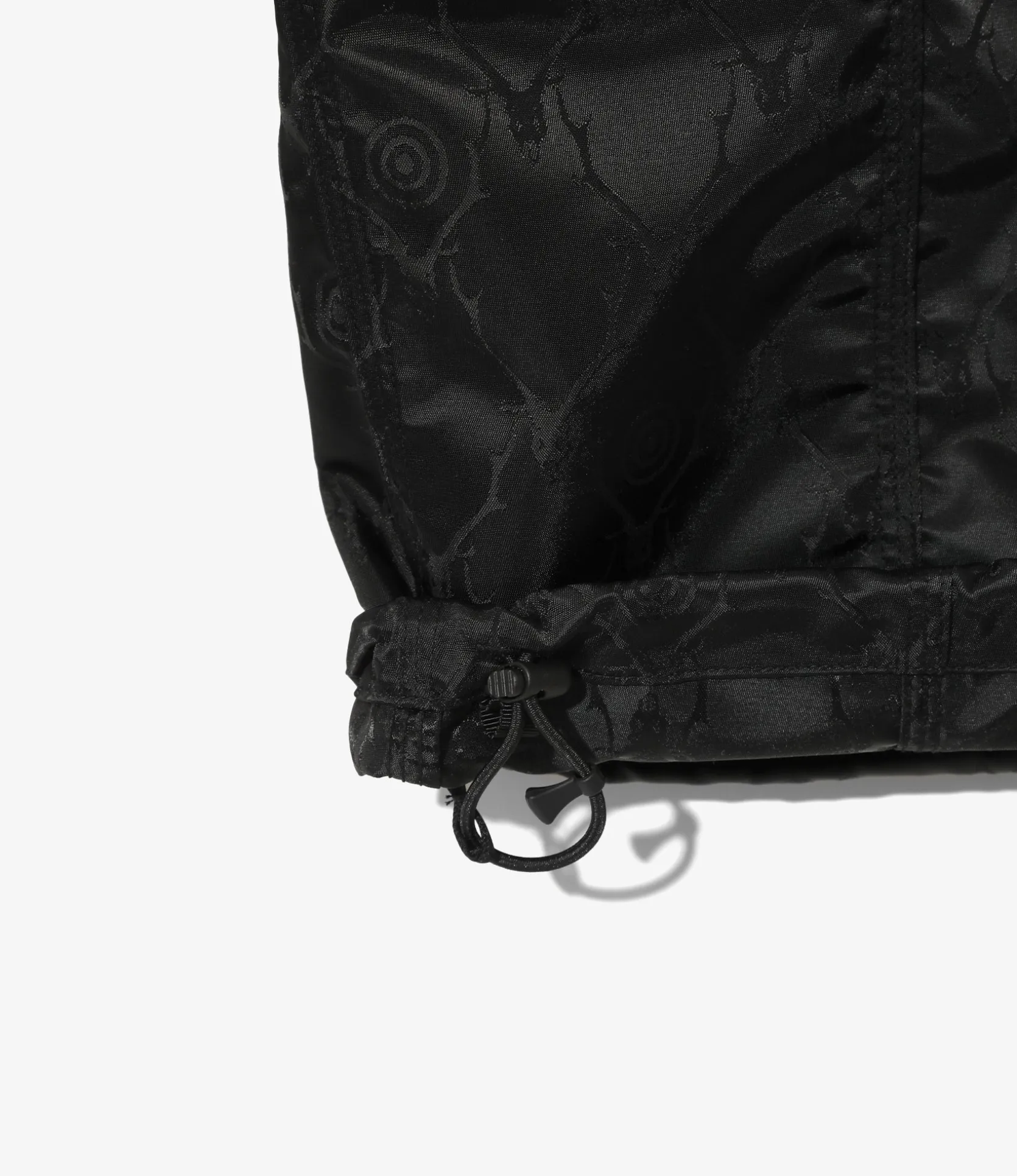 Belted C.S.Pant - Black - Jacquard Sateen / Skull&Target