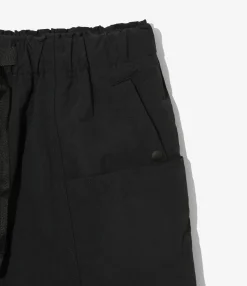 Belted C.S.Short - Black - Nylon Taffeta