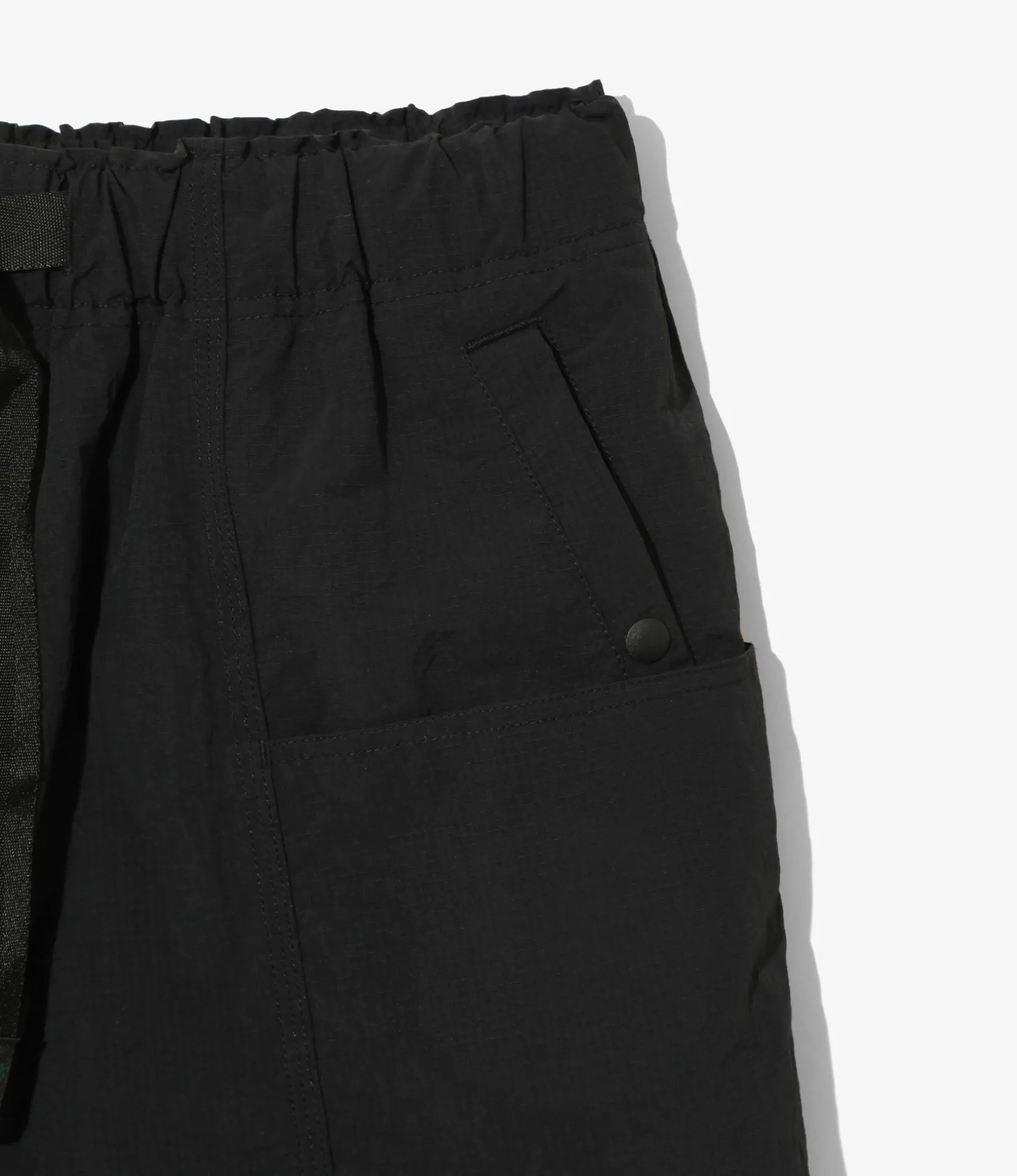 Belted C.S.Short - Black - Nylon Taffeta