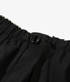 Belted C.S.Short - Black - Nylon Taffeta
