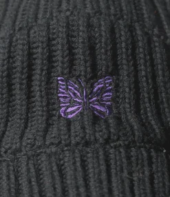 Bird Shooting Cap - Black  - Merino Wool